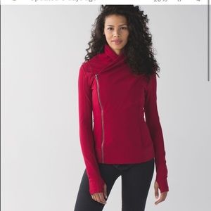 Lululemon Bhakti Zip Up Jacket in Cranberry